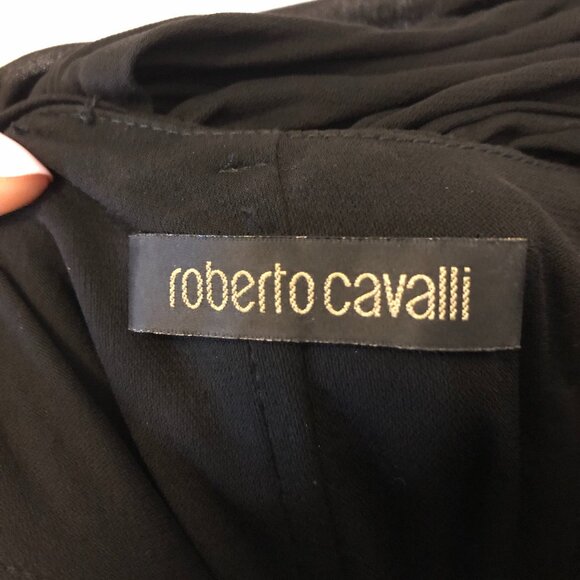 Roberto Cavalli Black One-Shoulder Dress - Picture 7 of 13